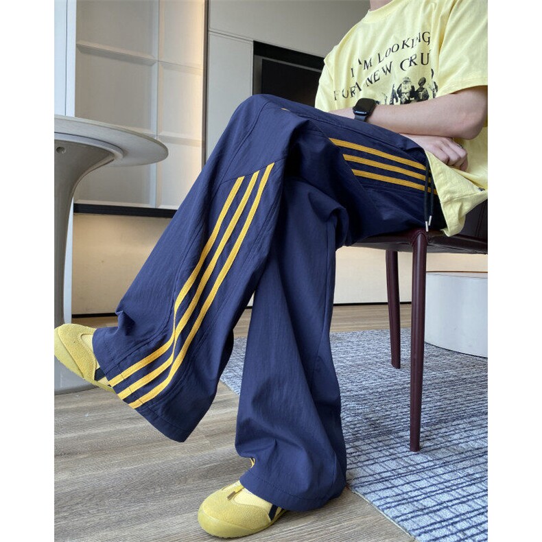 夏季新款潮流美式条纹设计速干百搭休闲裤B315-K25418-特p35控68，男装休闲裤，电商B315