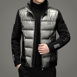 2023冬季中青年男士羽绒服90%鸭绒长袖青年保暖外套QS9179-P205图片