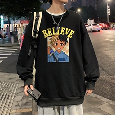 S6271-P28秋季圆领卫衣男大码韩版宽松长袖外套，男装卫衣，电商A040