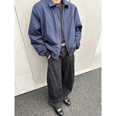 P15-P55藏蓝色美式复古短款外套男cleanfit风高级感痞帅棒球服，女装短外套，电商B323A
