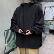 冲锋衣夹克男士韩版潮流连帽2024春季新款ins宽松外套W5603-P65，男装夹克，星座412-2