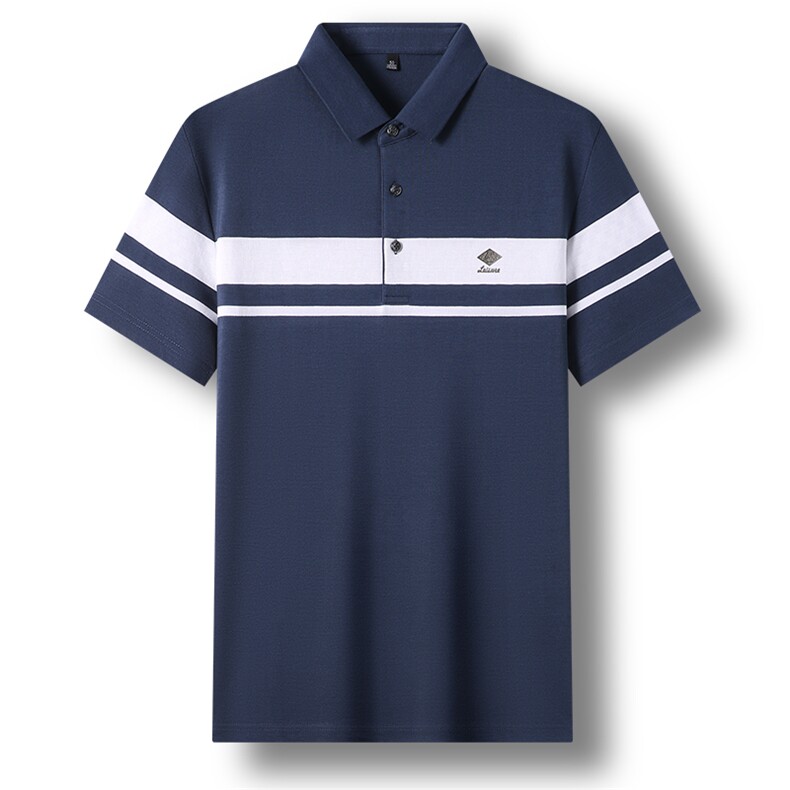 男士短袖polo衫有领子夏装上衣服男商务翻领夏天半袖体桖2023新款,男装T恤,电商B212（原钱塘6029）