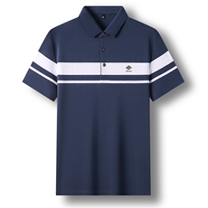 男士短袖polo衫有领子夏装上衣服男商务翻领夏天半袖体桖2023新款，男装T恤，电商B212（原钱塘6029）