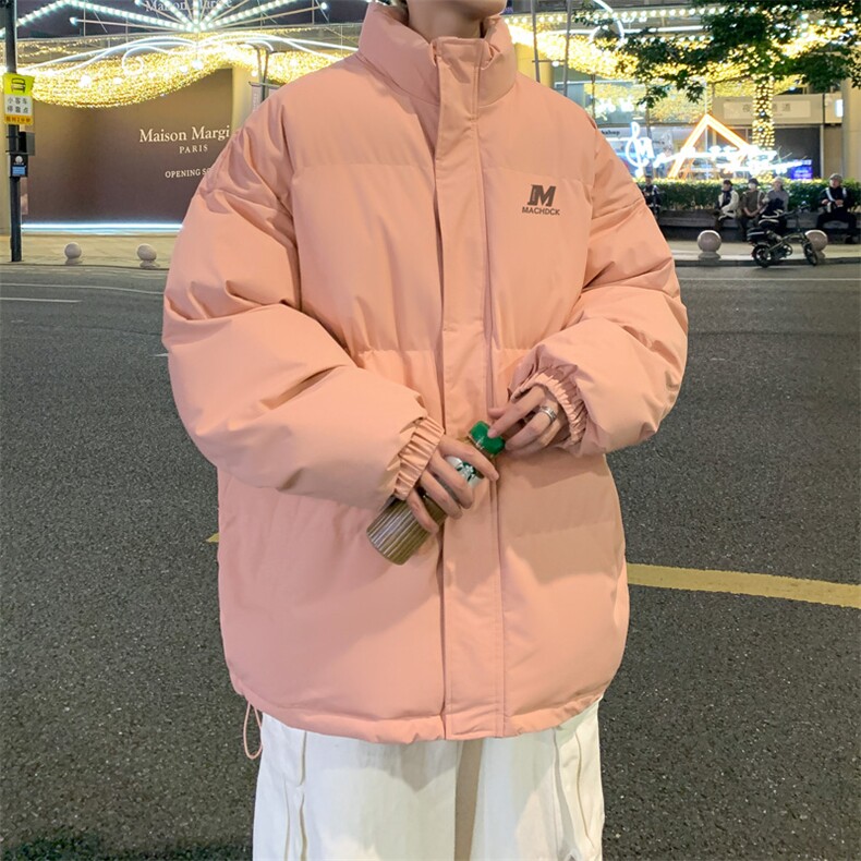 外景冬季慵懒情侣加厚面包服男宽松保暖棉衣立领外套MF00876/P90，男装棉衣，电商B316