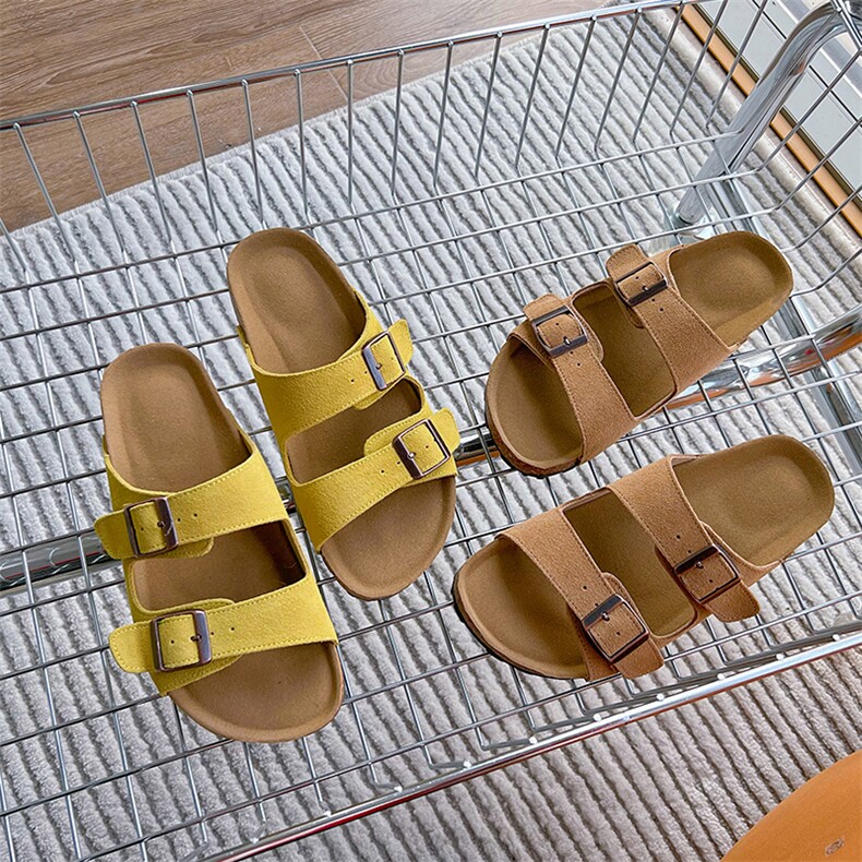 真皮拖鞋女2024夏季新款平底外穿搭扣一字拖休闲百搭凉拖时尚半拖，女鞋拖鞋，电商A223