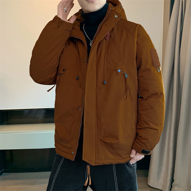 冲锋衣男羽绒棉服冬季轻薄机能风工装外套加厚痞帅棉衣M0785-P120,男装棉衣,星座308B-2
