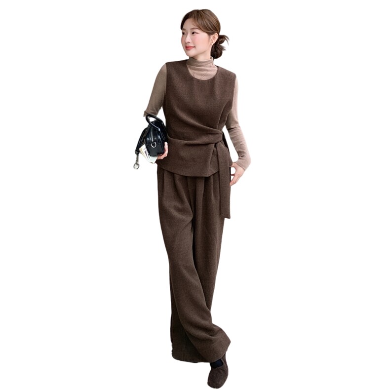现货-春季新款咖色三件套203-9526-P195-K278,女装套装/套裙,浙宝203