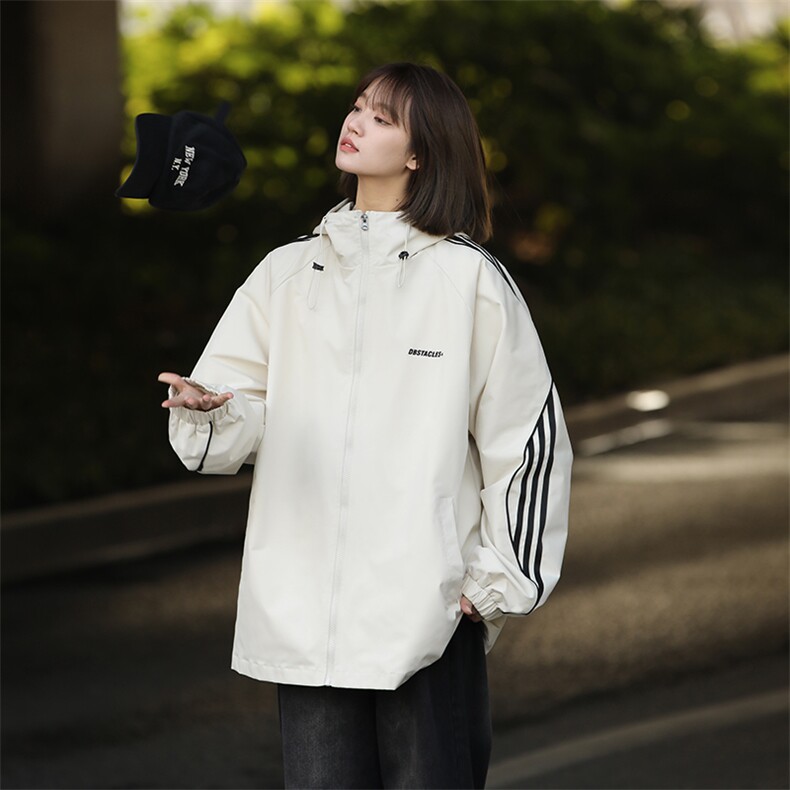 815A-JK92782-P70特美式三条杠外套秋装冲锋衣休闲夹克女中性风,男装夹克,星座815A