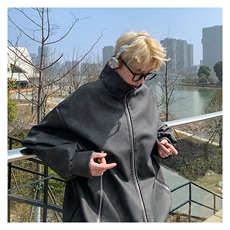 直播品质拉链大口袋美式复古做旧PU皮夹克X1213-DY2315-特P80，男装夹克，星座1213