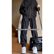 批36秋冬新款美式高街百搭大口袋束脚冲锋长裤98%聚酯纤维2%其它，男装休闲裤，电商基地A086