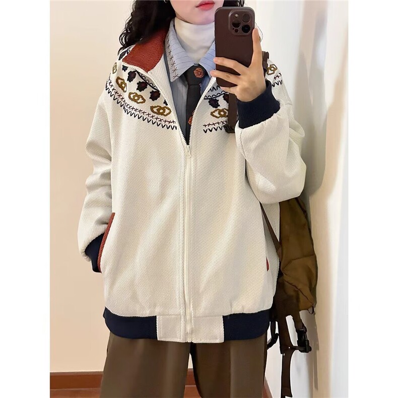 春秋2026年新款小立领复古民族风宽松长袖夹克春装，男装民族服装，星座410-6（原星座1304-1）