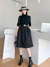 秋装新款连衣裙，女装连衣裙，艾伊贝雪