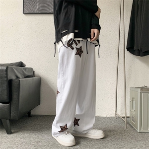 高街休闲裤男青春流行直筒运动裤潮休闲长裤K28P35图片