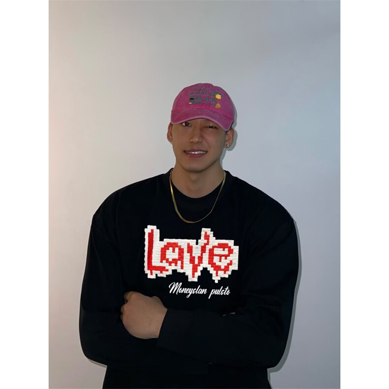 棉致潮牌纯棉长袖男春秋季时尚新款印花圆领T恤帅气百搭上衣,男装T恤,星座506A