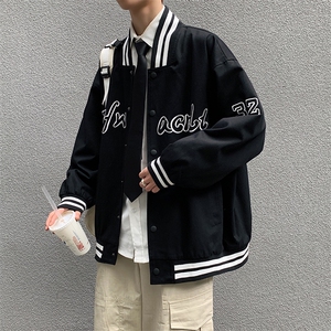 男新款宽松百搭刺绣外x套棒球服INS上衣G09图片