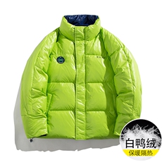 白鸭绒羽绒服秋季新款大码男加厚保暖棉衣外套6100P269控298，男装羽绒服，电商A089-1