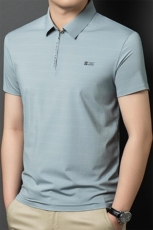 R-TM2517夏季男士新款锦氨无痕短袖T恤青年修身体恤休闲POLO衫，男装T恤，电商B360