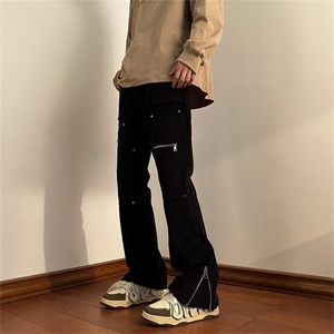 美式牛仔裤男春秋新款休闲直筒裤B7128P48图片