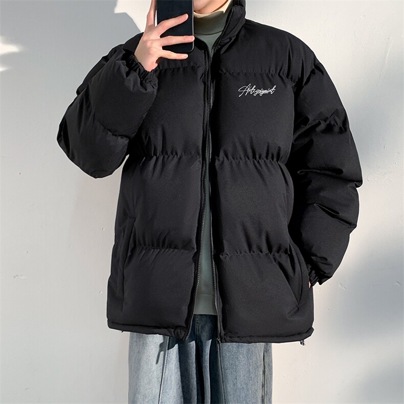 已注册日系白底抖音直播得物品质宽松面包服棉衣外套M1158P65,男装棉衣,电商C408-1(原B339-1)