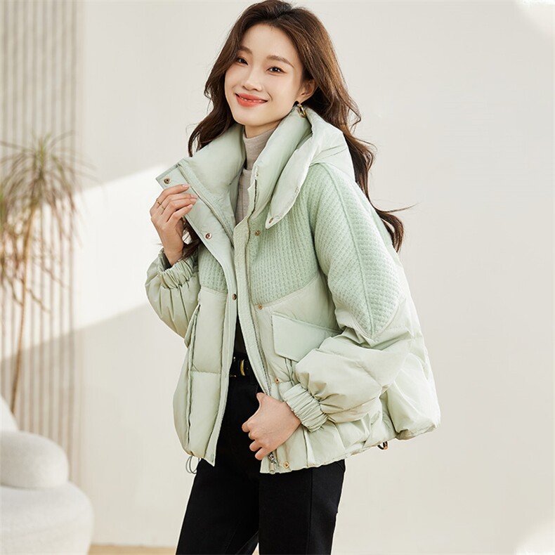 2024冬装新款时尚百搭潮流气质中长款休闲减龄羽绒服外套，女装羽绒服，丽影随形