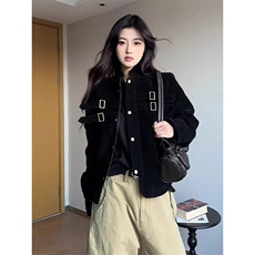 灯芯绒夹克短外套女春秋季气质高级感2025秋冬新款小个子洋气小众，男装夹克，星座506A