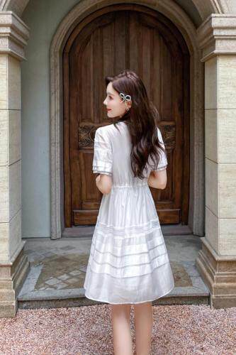 天丝工艺设计风格连衣裙，女装连衣裙，天使公主