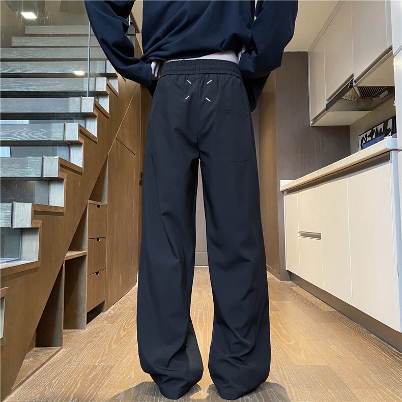 抖音品质夏季新款纯色冰丝透气宽松休闲裤B315-K25665-特p30控58,男装休闲裤,电商B315