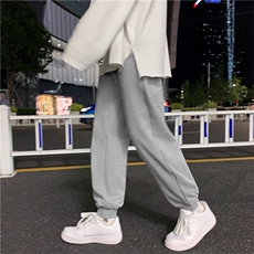男女秋冬款新款日系针织潮收脚裤运动休闲714-1-M003v，男装休闲裤，星座1404-3