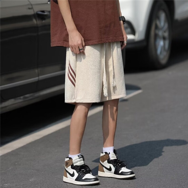 运动短裤男韩版潮流拼色高街帅气2026夏季新款ins五分裤K3852-P30,男装牛仔裤,星座412