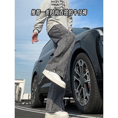 港风文艺做旧时潮高街牛仔裤个性款都市时髦长裤K849TP48控88，男装牛仔裤，电商A102B