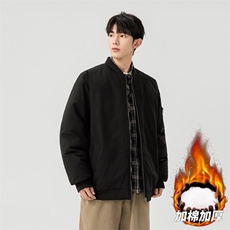 棒球服外套男女棉服美式潮牌复古高级感男装宽松飞行员M0822-P98，男装棉衣，星座308B-2