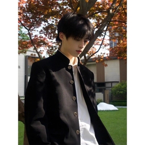 新中式热血高校dk西服痞帅风中山装小西装 XF346 特P50图片