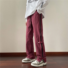新款冲锋裤潮流拉链设计高街百搭微喇裤B315-K23377-P45控58，男装休闲裤，电商B315