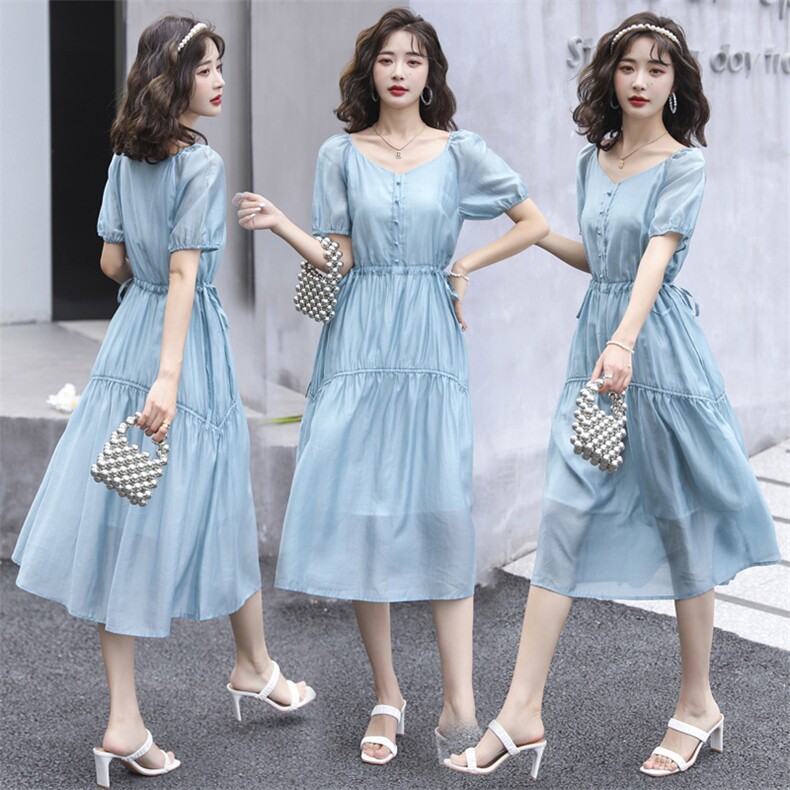 2022年夏季新款连衣裙休闲淑女blyc9006，女装连衣裙，笃写