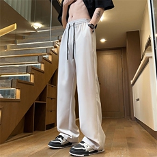 控价69夏季冰丝微喇长裤休闲裤速干冰丝面料轻薄K5666P35，男装休闲裤，电商A128