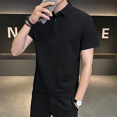 夏季新款短袖型男纯色POLO衫T恤休闲百搭半袖上衣PL88-P33，男装Polo衫，星座310B-3