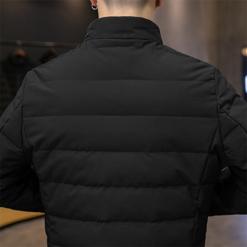 冬季新款男士商务休闲羽绒服中青年厚款保暖男装外套白鸭绒上衣,男装羽绒服,电商B212（原钱塘6029）