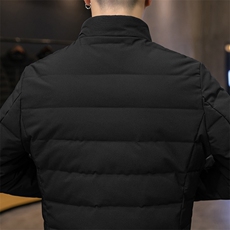 冬季新款男士商务休闲羽绒服中青年厚款保暖男装外套白鸭绒上衣，男装羽绒服，电商B212（原钱塘6029）