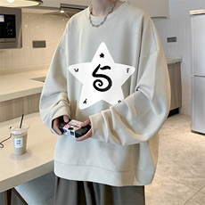 麂皮绒卫衣男大码重磅长袖t恤男JW81368-P35，男装卫衣，电商A040
