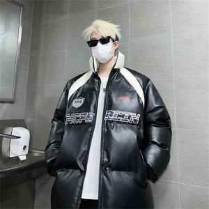 皮棉服冬季宽松港风棉衣立领冬装棉袄外套男MY2411-特P100控168图片