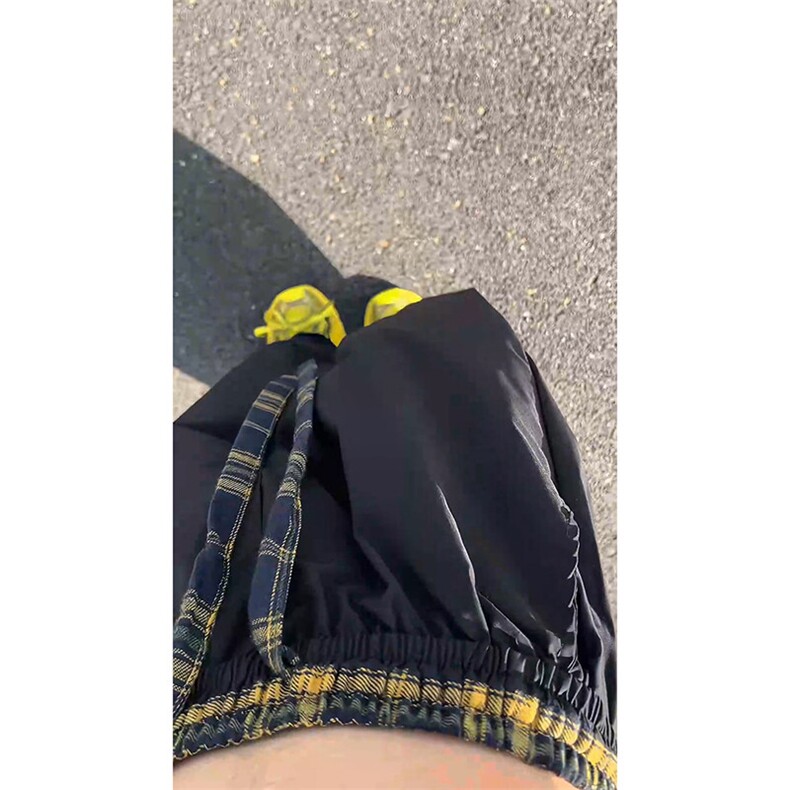 中性风弯刀裤子男生春秋季情侣显瘦垂感潮牌宽松直筒阔腿休闲长裤,男装休闲裤,电商B335