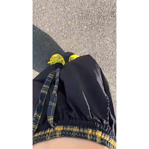 中性风弯刀裤子男生春秋季情侣显瘦垂感潮牌宽松直筒阔腿休闲长裤图片