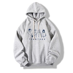纯棉连帽卫衣男大码运动帽衫宽松薄WY2191-P35 加绒款-P40图片