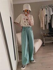 夏季新款现货，可调节韩色彩牛仔裤，女装牛仔裤，单井 Single Well