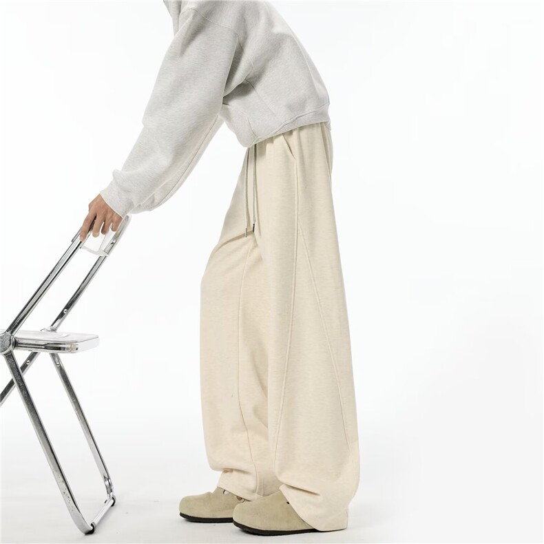 长裤男女秋季2025年新款潮休闲直筒运动裤K6827-P49，女装休闲裤，星座412-3