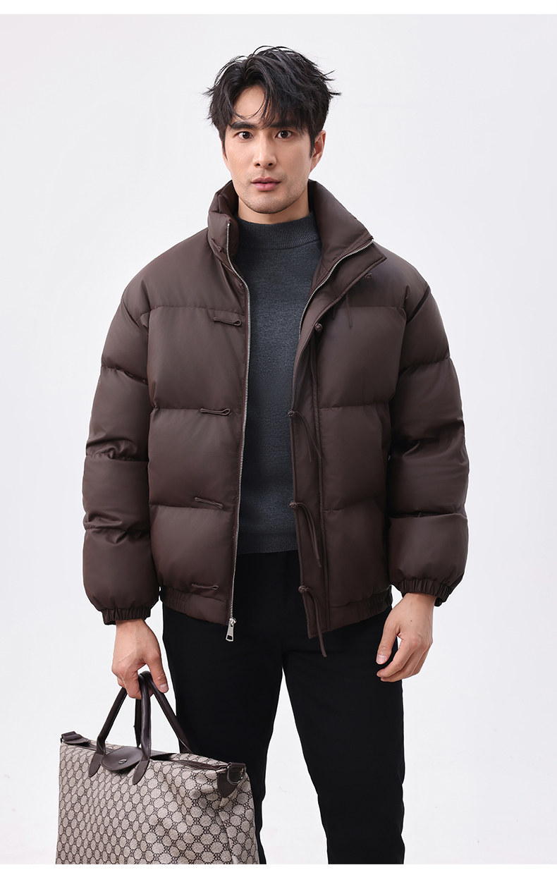风冬季盘扣新中式pu皮棉衣男士立领棉袄外套xz815-9881p155,男装皮衣,星座815（原A203）