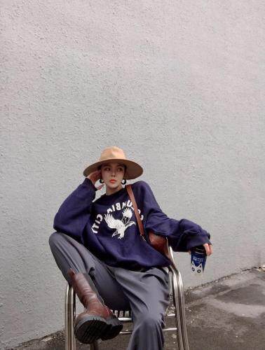 加绒卫衣，女装卫衣/绒衫，尚映