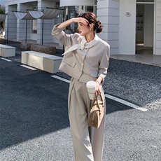 26春新款现-轻熟风韩系高级感西装两件套2621-P185K298，女装套装/套裙，2B190