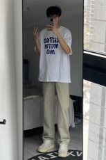 B221美式ins高街小众拉链直筒牛仔裤LK23028-P60控78，男装牛仔裤，电商B221