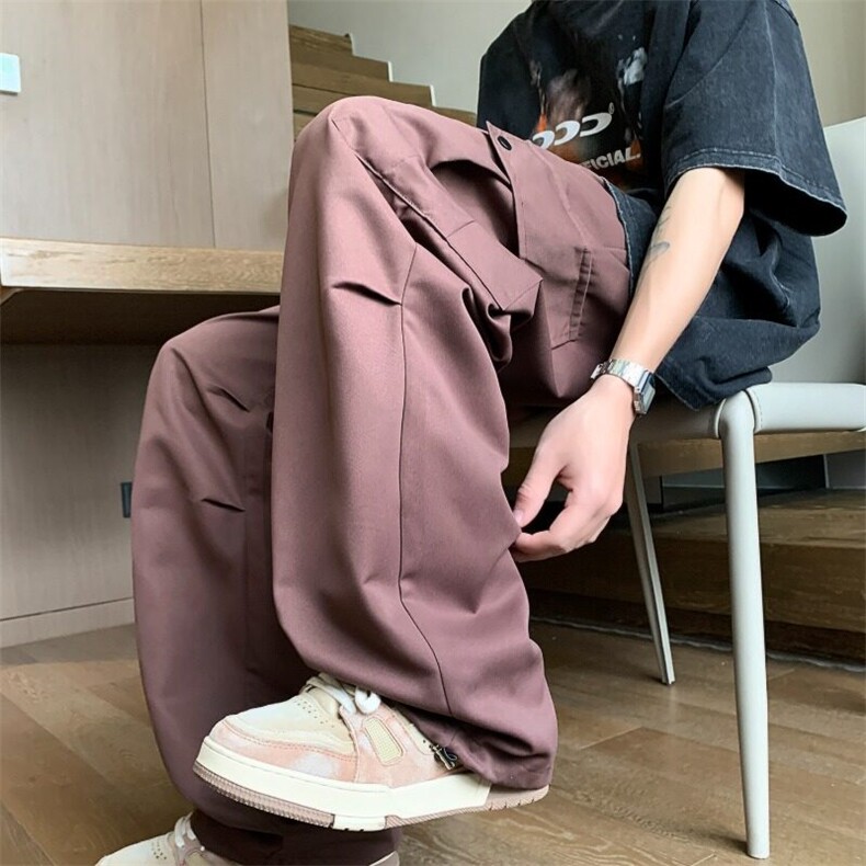 美式机能工装裤子春潮冲锋裤宽松长裤高街痞帅伞兵裤男K6064-P47,男装休闲裤,星座412-2
